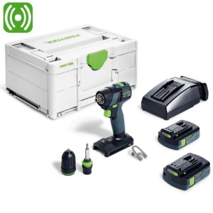 Festool Wiertarko wkrętarka TXS 18 C 3,0-Plus z 2 Akumulatorami i Ładowarką 576895