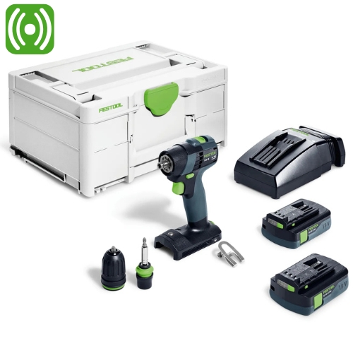 Festool Wiertarko wkrętarka TXS 18 C 3,0-Plus z 2 Akumulatorami i Ładowarką 576895