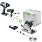 FESTOOL Zagłębiarka TSC 55 KSEB-Basic AKU 577988 + Zabawka wiertarko-wkrętarki TY-TPC 577937