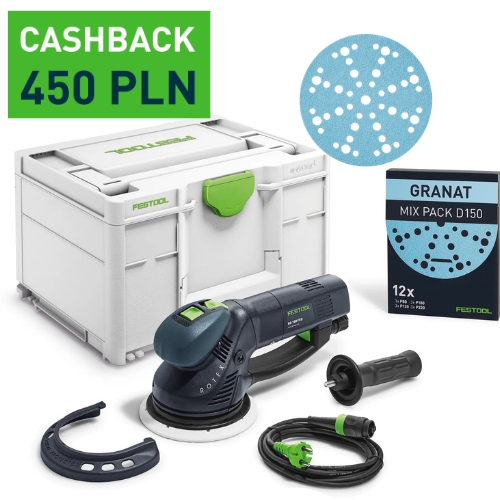 FESTOOL Przekładniowa szlifierka mimośrodowa RO 150 FEQ-Plus ROTEX 576017 CASH BACK