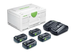 Zestaw energii SYS 18V 4xTBX4/TCL6DUO Technologia Tabless FESTOOL 578823
