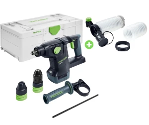 Akumulatorowa młotowiertarka z funkcją kucia KHC 18 EB-Basic FESTOOL 577447 + Przyrząd do odsysania AV-BHC/KHC 577524