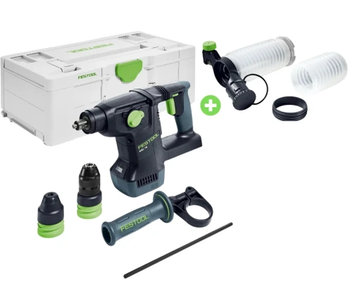 Akumulatorowa młotowiertarka z funkcją kucia KHC 18 EB-Basic FESTOOL 577447 + Przyrząd do odsysania AV-BHC/KHC 577524