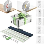 FESTOOL Zestaw Szyn 1400 577932, Tarcza 205554, Tarcza 205553 Worki, SYS-StorageBox 499901