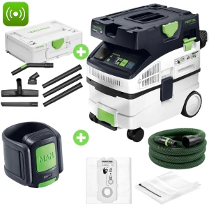 FESTOOL Odkurzacz mobilny CTM MIDI I 578301 + ZESTAW CZYSZCZĄCY 577257 + PILOT BLUETOOTH 578499