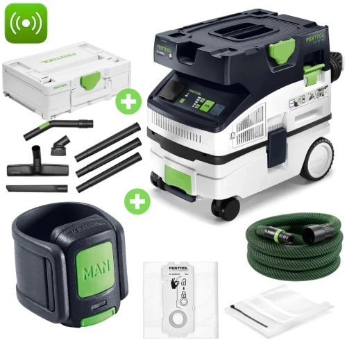 FESTOOL Odkurzacz CTL MINI Imobilny CLEANTEC 578311 + Zestaw sprzątający 577257 + Pilot Bluetooth 578499