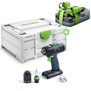 FESTOOL Akumulatorowa wiertarko-wkrętarka T 18+3-Basic 576448 + Gratis Akumulator TBX 4