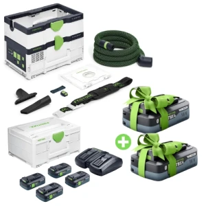 Odkurzacz mobilny CTLC SYS 576936 + Zestaw energii TBX 18V 4x4,0 + GRATIS 2 x TBX 4.0