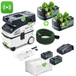 Odkurzacz CTLC MIDI I AKU FESTOOL 577066 + Zestaw energii SYS 18V 2xTBX8/SCA 16 578814 + GRATIS 2 x Akumulator 5.0