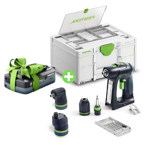 Akumulatorowa wiertarko-wkrętarka C 18 Basic-Set FESTOOL 578831 Bonus WEEK