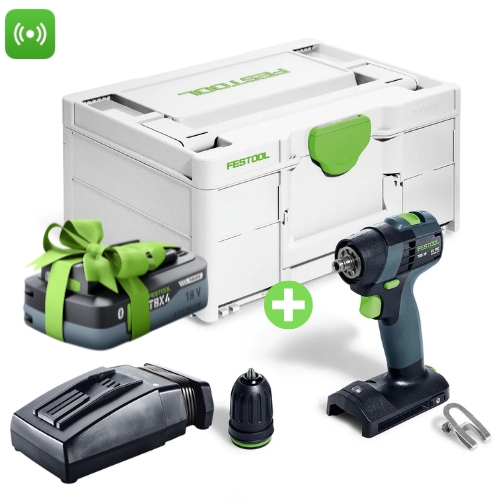 Wiertarko-wkrętarka TXS 18-Basic AKU FESTOOL 576894 Ładowarka 201135  Bonus Week TBX