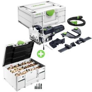 FESTOOL FREZARKA DOMINO DF 500 RQ-Set Sieciowa Lamelownica 578541 i Asortyment łączników 576794