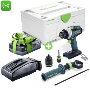 Wiertarko-wkrętarka QUADRIVE TDC 18/4 I-Basic AKU FESTOOL 575601 Ładowarka TCL 6 nr 201135 Bonus Week