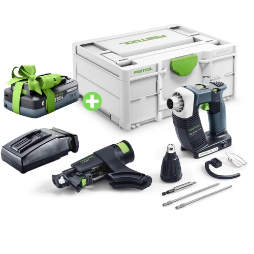 Wkrętarka budowlana DWC 18-2500 Basic DURADRIVE Akumulatorowa FESTOOL 576497 + Ładowarka TCL Bonus Week 