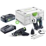 Wkrętarka budowlana DURADRIVE DWC 18-4500 AKU FESTOOL 576504 Ładowarka TCL Akumularoe TBX 4