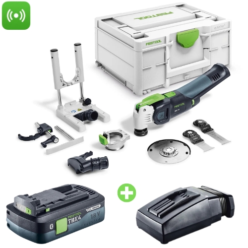 Urządzenie OSC 18 E-Basic-Set VECTURO FESTOOL Ładowarka Akumulator TBX 4.0