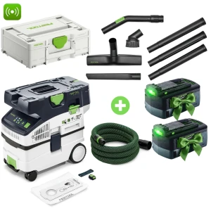 Odkurzacz Aku FESTOOL CTMC MIDI I-Basic 577067 + Zestaw sprzątający TBX Bonus Week