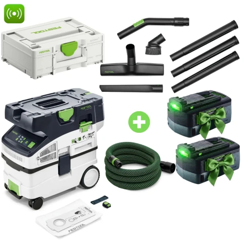 Odkurzacz Aku FESTOOL CTMC MIDI I-Basic 577067 + Zestaw sprzątający TBX Bonus Week