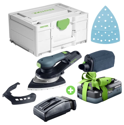 FESTOOL Szlifierka DTSC 200-Basic AKU LED nr 577713 Ładowarka TCL 6 nr 201135 Bonus Week TBX