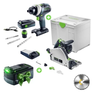 FESTOOL Zagłębiarka TSC 55 KSEB-Basic AKU 577988 + Zabawka wiertarko-wkrętarki TY-TPC 577937