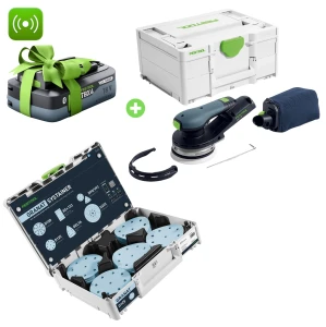 Szlifierka ETSC 2 125-Basic FESTOOL 577733 Systainer³ na materiały ścierne D125 GR SYS Granat 578193 Bonus Week TBX