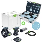 Festool Szlifierka krawędziowa ES-ETS 125 REQ-Plus Sieciowa + Systainer³ z Krążkami ściernymi Granat 576678, 578193