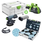 Szlifierka ETSC 125-Basic mimośrodowa akumulatorowa FESTOOL 576370 Systainer z krążkami ściernymi 578193 Bonus Week