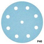 1 Papier ścierne Średnica D125 Gradacja P40 Granat 497165