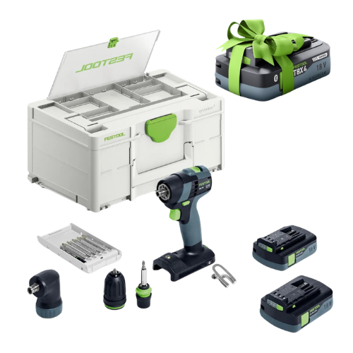 Wiertarko-wkrętarka TXS 18 C 3,0-Set Akumulatorowa BEZ ŁADOWARKI FESTOOL 576896 TBX