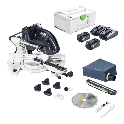 KAPEX KSC 60 EB 5,0 Ukośnica przesuwna  Akumulatorowa FESTOOL 577775 Zestaw energii 578679