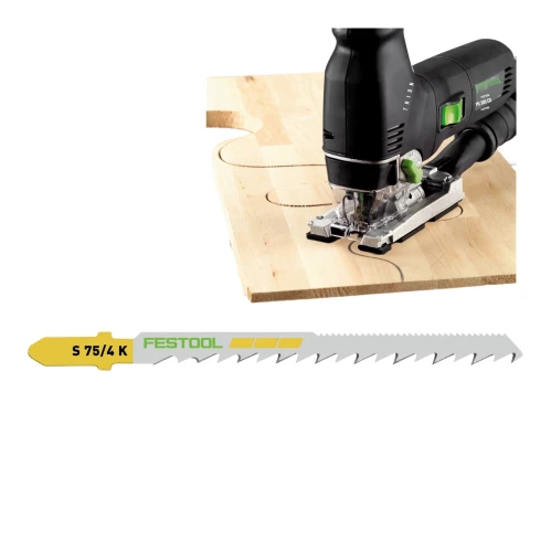 Brzeszczot do wyrzynarki S 75/4 WOOD CURVES Sztuk 1 Cięcia po łuku FESTOOL 204265