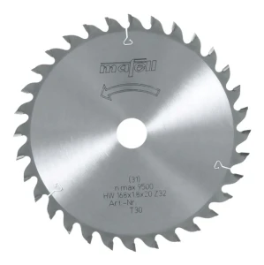 Mafell Tarcza pilarska HM 168 x  1,2/1,8 x 20 mm, Z 32, WZ, cięcie dokładne, drewno 092480