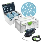 Szlifierki mimośrodowe ETS EC 150-5 EQ-SYS GR FESTOOL 578272 Systainer z papierami 578192