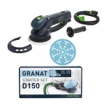 Szlifierka ROTEX RO 150 FEQ w kartonie FESTOOL 575066 + Zestaw 60 krążków ściernych Granat 578166