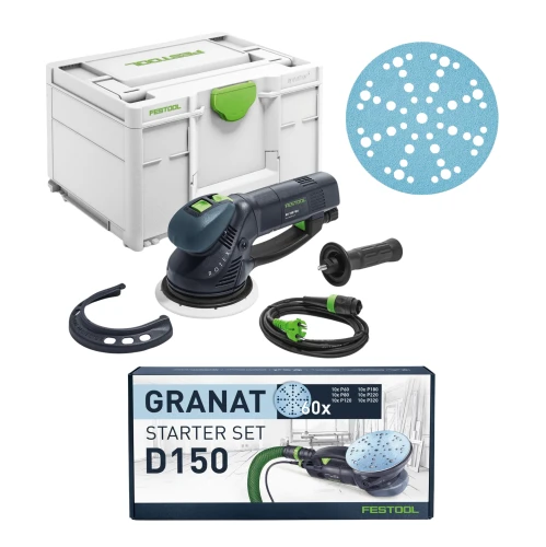 Szlifierka Rotex RO 150 FEQ-Plus FESTOOL 576017 + Materiały ścierne 578166