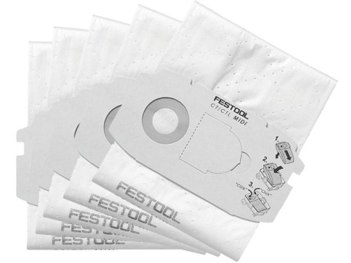 5 x Worek filtrujący do odkurzacza CTL MIDI SC FIS-CT MIDI FESTOOL 498411