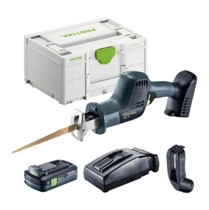 Piła szablasta ERSC 18 EB AKU FESTOOL 578691 Akumulator TBX 4 Szybka ładowarka TCL 6 Lisica