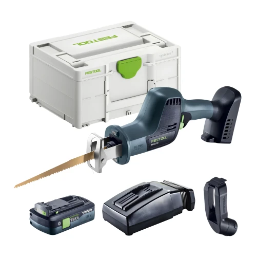 Piła szablasta ERSC 18 EB AKU FESTOOL 578691 Akumulator TBX 4, Szybka ładowarka TCL 6 Lisica