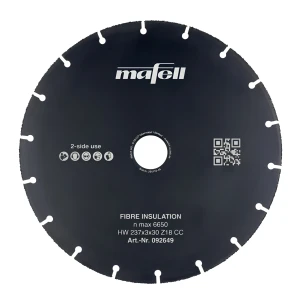 Tarcza pilarska KSB-FI 237 HW, 237 x 3 x 30 mm, Z18, CC Fibre Insulation do Izolacji z włókien do K 85 Mafell 092649