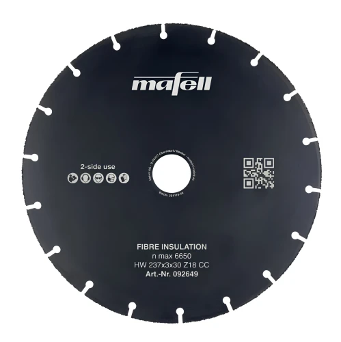 Tarcza pilarska KSB-FI 237 HW, 237 x 3 x 30 mm, Z18, CC Fibre Insulation do Izolacji z włókien do K 85 Mafell 092649