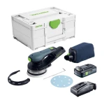 FESTOOL SZLIFIERKA LED ETSC 2 125-Basic Mimośrodowa FESTOOL 577733 Ładowarka TCL 201135 Akumulator 4.0