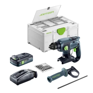 Młotowiertarka z funkcją kucia KHC-S 18-Basic-Set Akumualtorowa Festool 578748 Ładowarka TCL Akumulator TBX 4