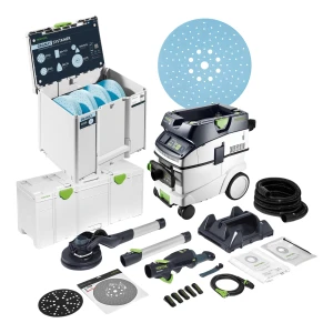 Szlifierka PLANEX LED LHS 2 225 EQI FESTOOL 575990 Odkurzacz CTM 36-Set 578425 Systainer z papierami ściernymi