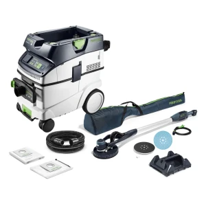 Zestaw złożony z szlifierki przegubowej i odkurzacza LHS-E 225 CTM 36-Set PLANEX easy FESTOOL 578418