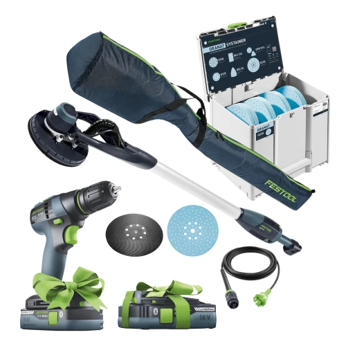FESTOOL PLANEX EASY LHS-E 225 EQ SZLIFIERKA PRZEGUBOWA 571934 + SYSTAINER Z KRĄŻKAMI ŚCIERNYMI 578281 Bonus TBX 18
