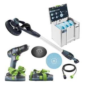 Szlifierka PLANEX EASY Żyrafa FESTOOL Systainer z papierami BONUS TXS 18