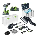 Szlifierka przegubowa PLANEX LED LHS 2 225 EQI-Plus FESTOOL 575990 Systainer z papierami ściernymi