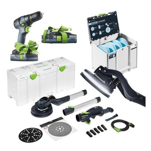 Szlifierka przegubowa PLANEX LED LHS 2 225 EQI-Plus FESTOOL 575990 Systainer z papierami ściernymi