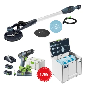 Szlifierka PLANEX EASY Żyrafa FESTOOL 578402 Systainer z papierami BONUS TXS 18