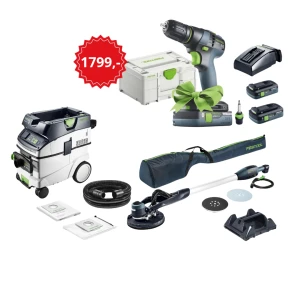 PLANEX EASY LHS-E 225 Szlifierka Żyrafa ODKURZACZ CTL 36-SET EI AC FESTOOL 578417 Bonus TXS 18